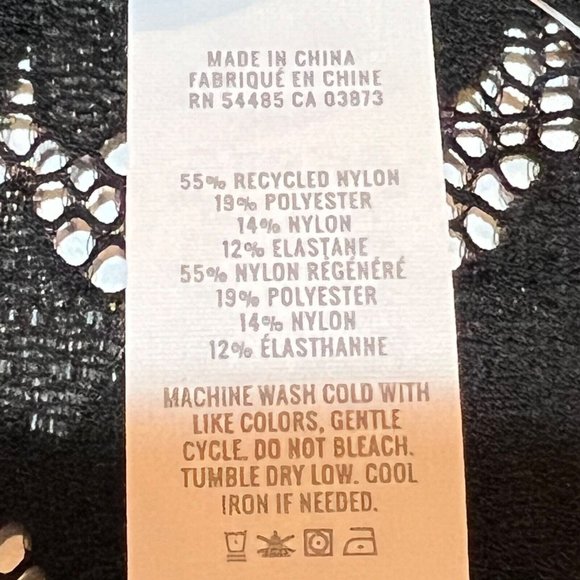 NWT AERIE High Cut Bikini Pantie Underwear Sz XS Black Lace - Picture 3 of 4